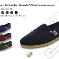Alpargatas de Lona con Base de PVC Expanso