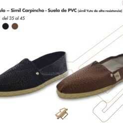Alpargatas Simil Carpincho con Base de PVC Expanso